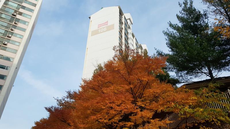 벽산1단지 아파트 단지전경 모습이에요
