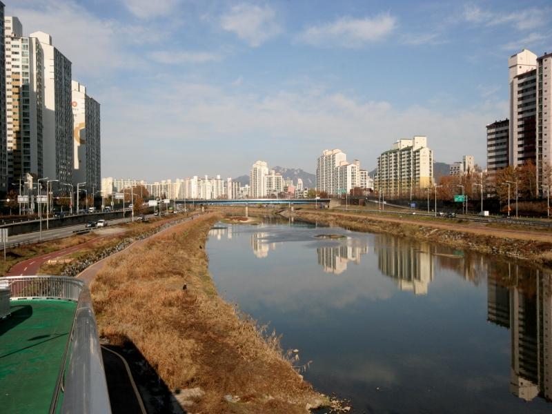 중랑천변체육공원전경