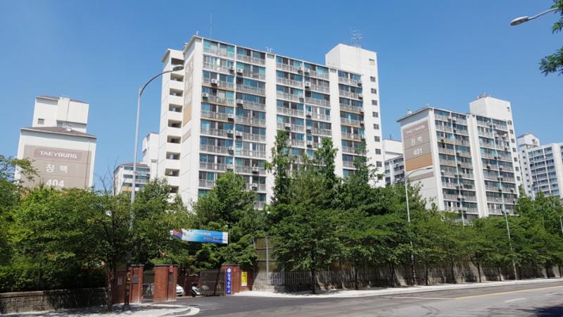 창백4단지 전경이에요