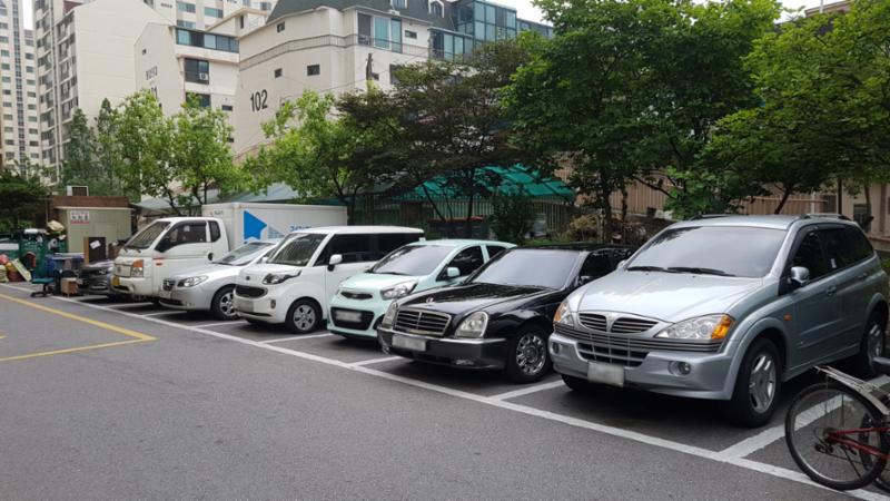 불암현대 주차장이에요