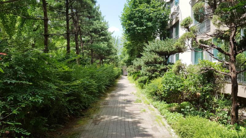단지를 따라 걸으며 자연을 느낄 수 있는 쾌적한 단지 내 산책로구요