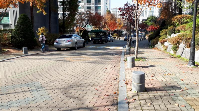 느치미마을주공4단지의 단지 내 도로에요