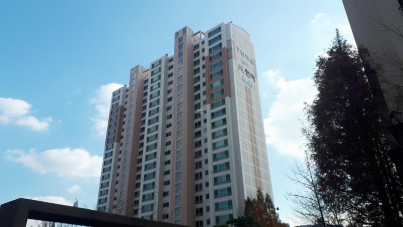 강남마을9단지한라비발디 아파트 단지 전경 모습이에요