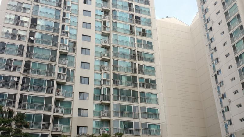 삼성래미안 단지전경 모습이에요