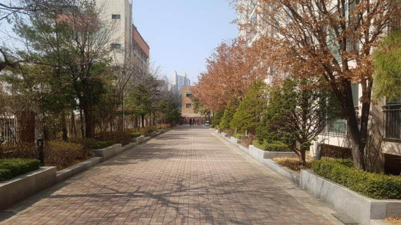 단지 내 산책로에요