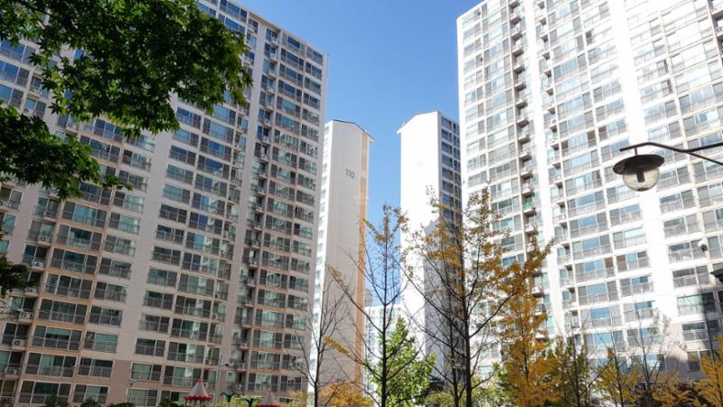 깔끔하고 세련된 해모로아파트 전경사진이에요