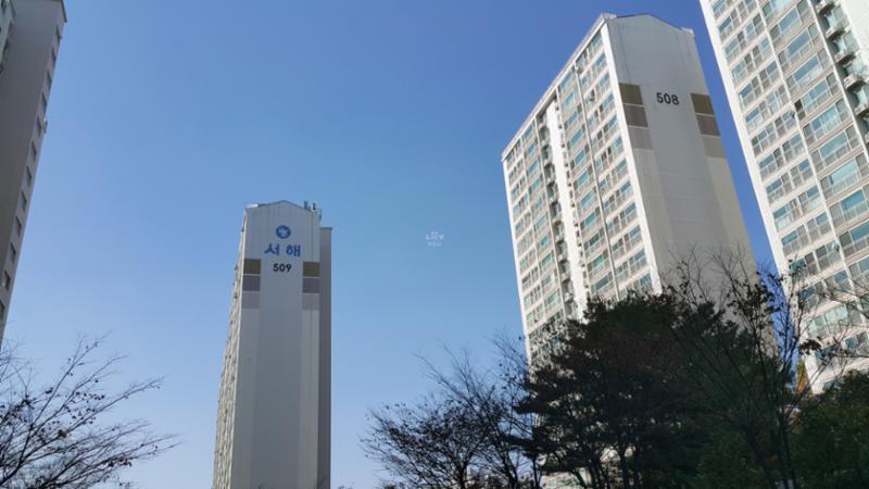 행복한마을서해그랑블 단지 전경이에요 총 1,954세대 총39개동 최고27층로 이루어진 단지이에요