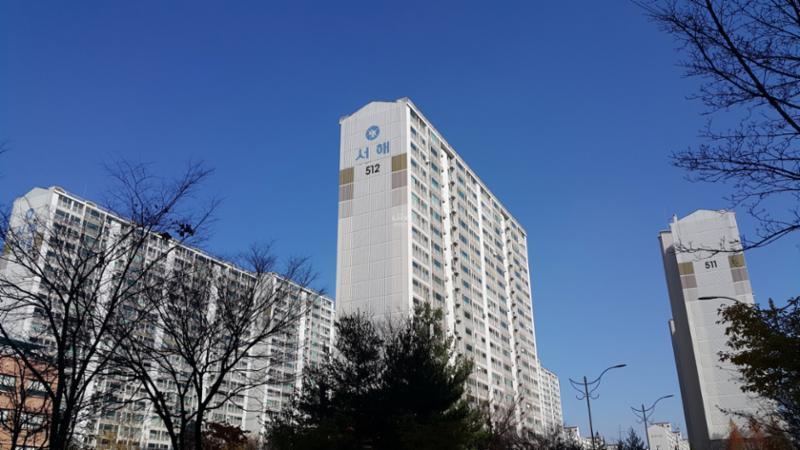 외부에서 바라본 510, 511, 512동 전경 입니다