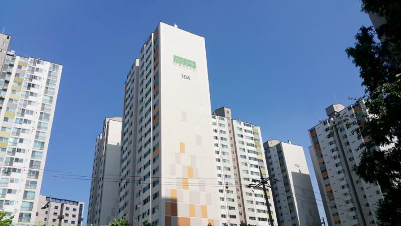 당산푸르지오 단지전경이에요