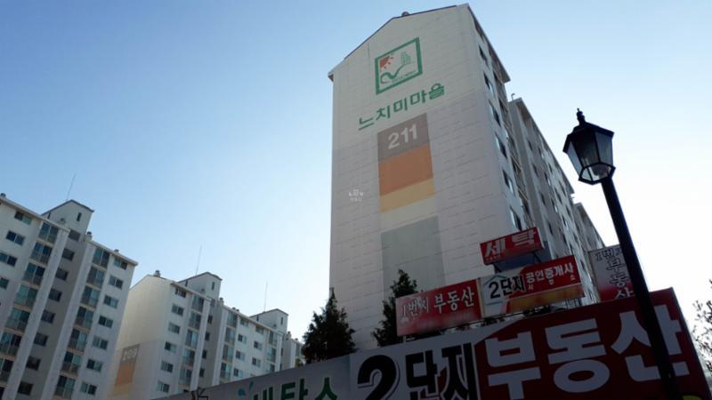 단지만의 특별한 외관 디자인으로 품격 있고 고급스러움이 느껴지는 단지 모습이에요