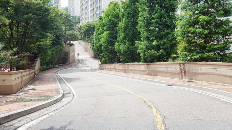 행당역풍림아이원 단지내부 도로에요