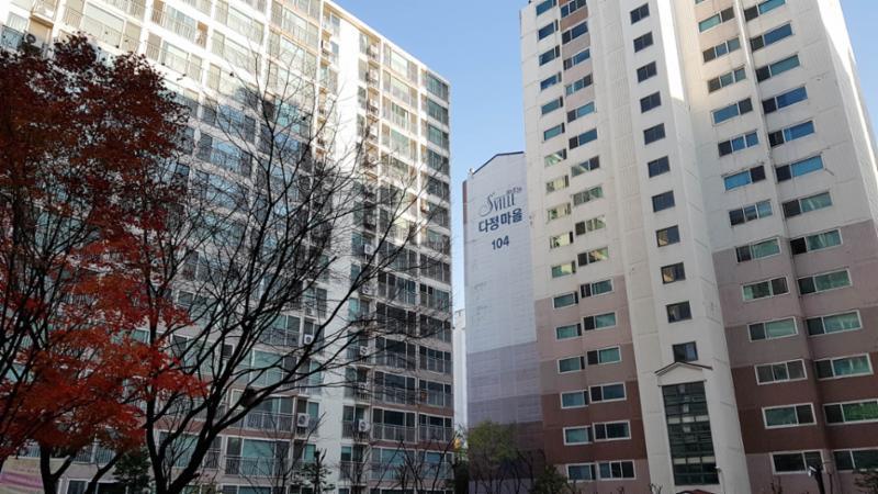 다정마을신한에스빌1단지의 단지 전경이에요