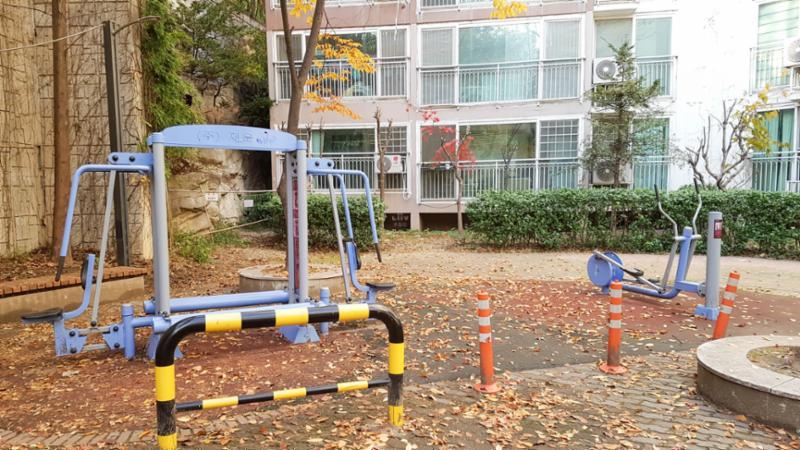 다정마을신한에스빌1단지의 단지 내 체육시설이에요