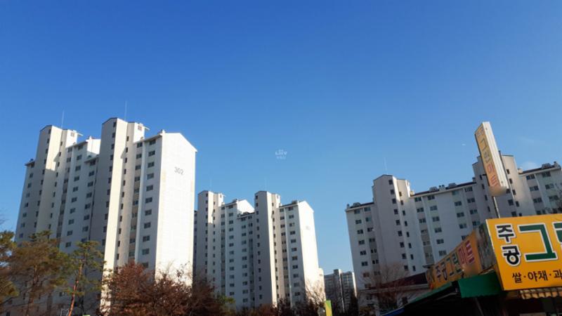 느치미마을주공뜨란채3단지 아파트 단지 전경이에요