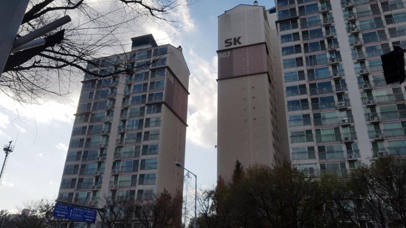 행신SK뷰1차 단지 전경이에요