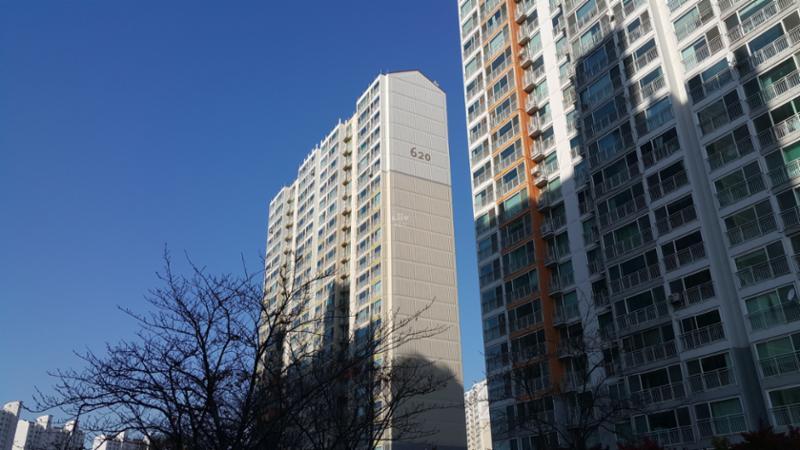 내부에서 바라본 단지전경이에요