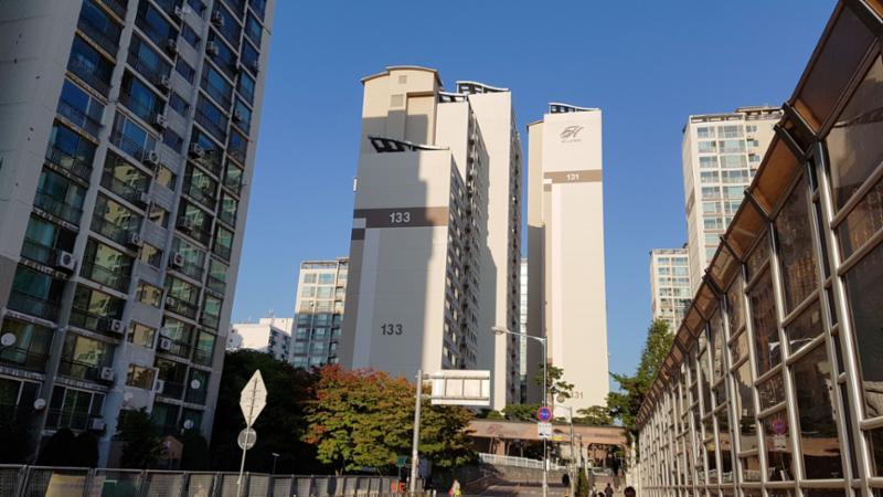 현대힐스테이트 전경이에요