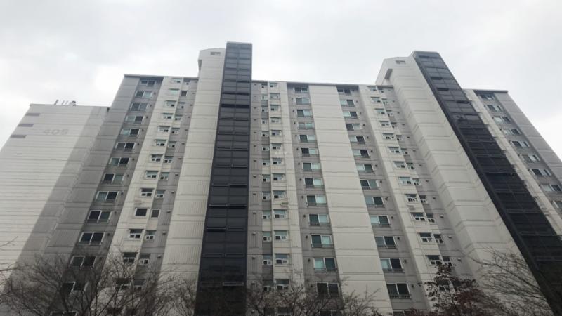 공덕래미안4차아파트 전경이에요