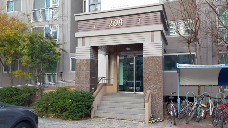 삼산타운2단지두산단지 공동현관이에요