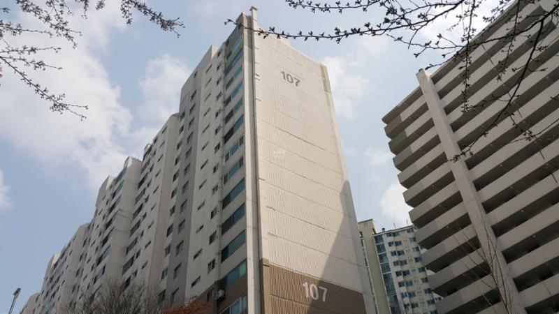 도화현대1차 단지전경 모습이에요