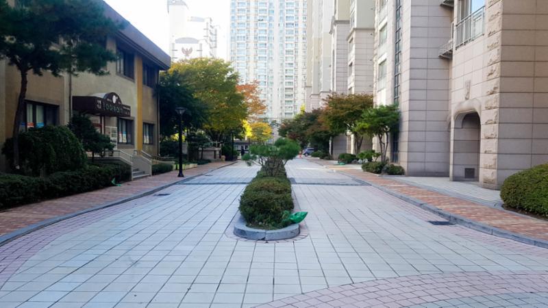 롯데캐슬클래식의 단지 내 도로에요
