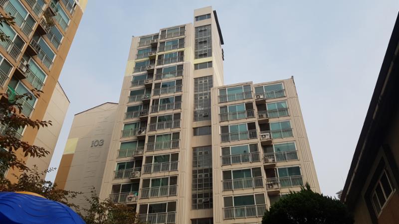망우금호어울림 단지전경이에요