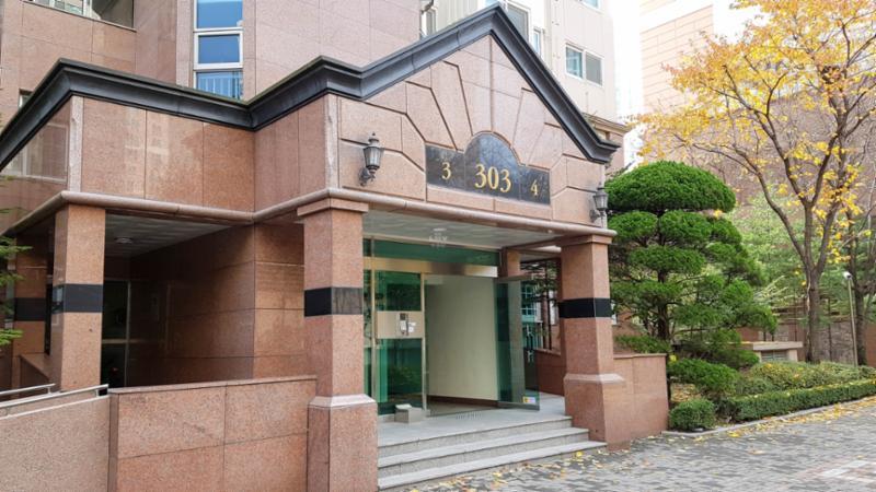 동탄시범다은마을롯데대동다숲캐슬 공동현관이에요