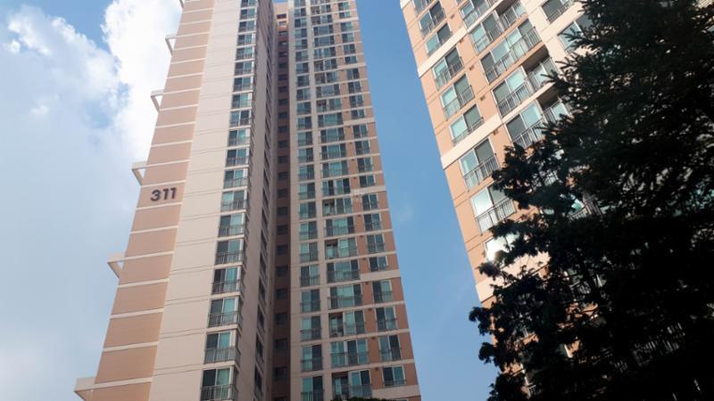 동탄시범다은마을삼성래미안의 깔끔하고 세련된 전경 사진이에요