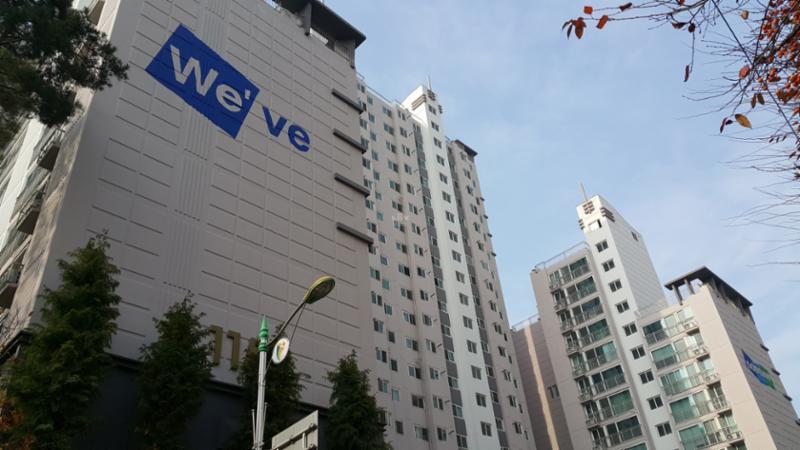 단지 외부에서 바라본 외관입니다