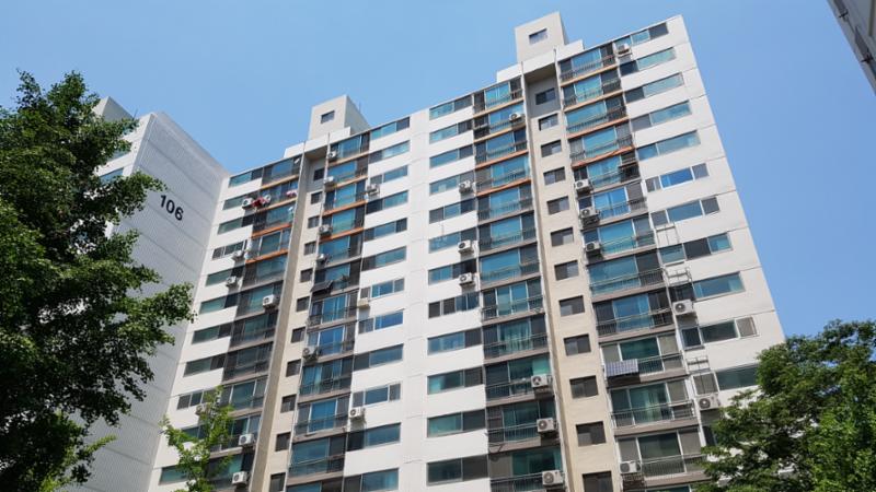 동간 거리가 넓어 쾌적한 단지 내 전경이에요