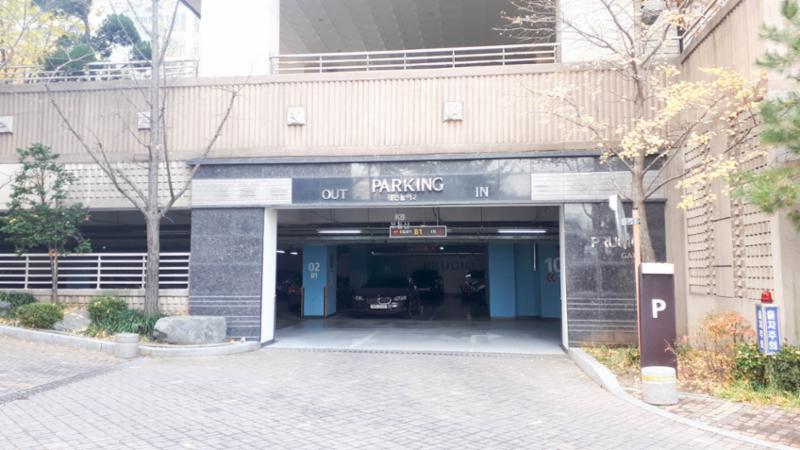 광명푸르지오아파트 주차장이에요