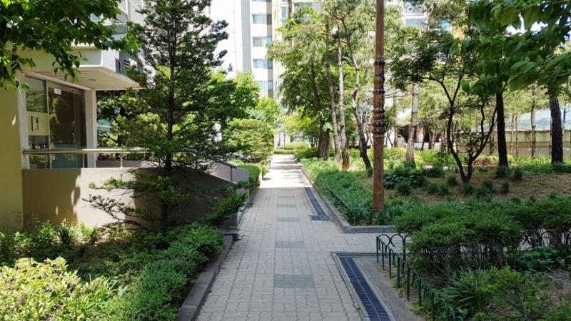 단지 내 조경이에요