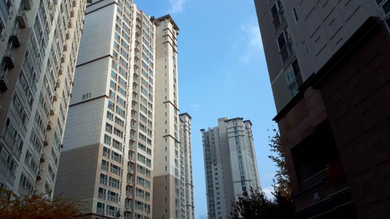동탄숲속마을모아미래도1단지의 전경이에요