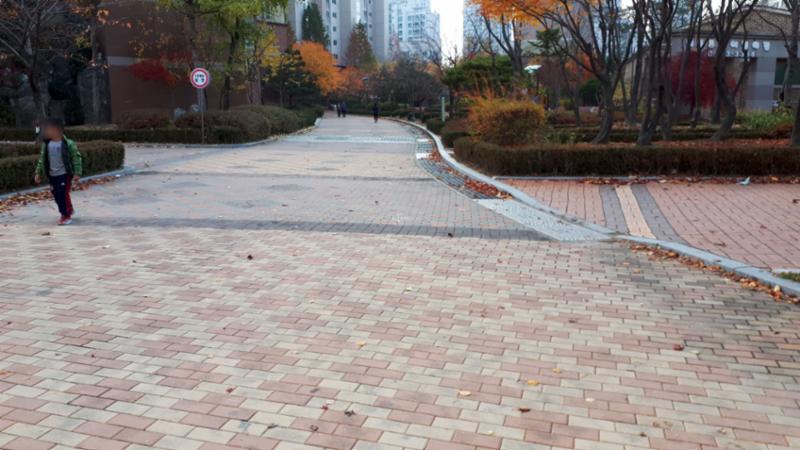 동탄숲속마을모아미래도1단지 내 보행로 및 산책로에요