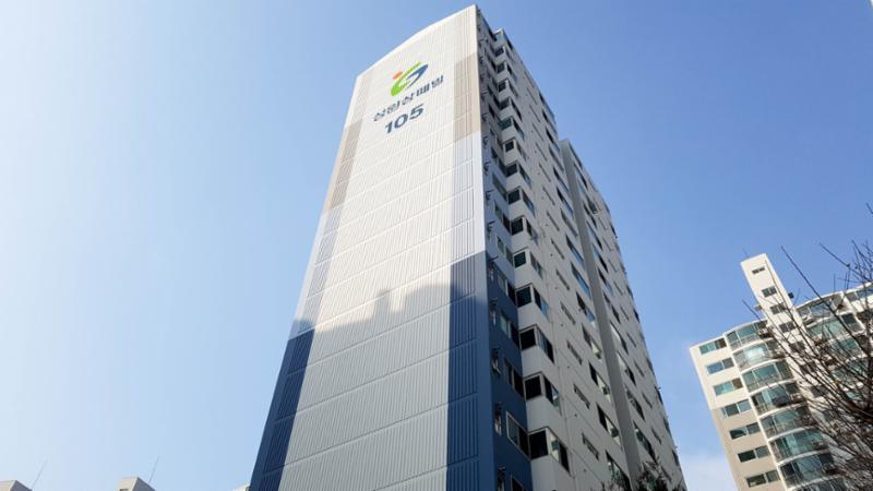 동간 거리가 넓어 쾌적한 단지 내 전경이에요