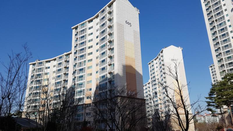 한보라마을6단지휴먼시아 아파트 단지 전경이에요