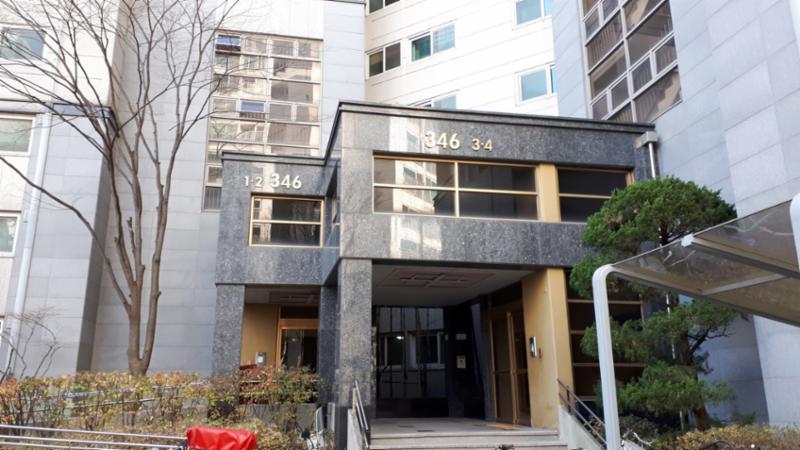 래미안슈르 공동현관이에요