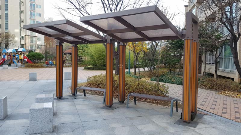 한보라마을9단지휴먼시아 단지 내 쉼터예요