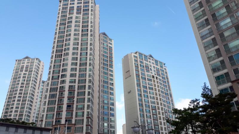 동탄예당마을롯데캐슬의 단지 전경이에요