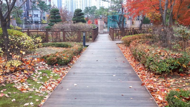 단지 주변과 연결된 산책로구요