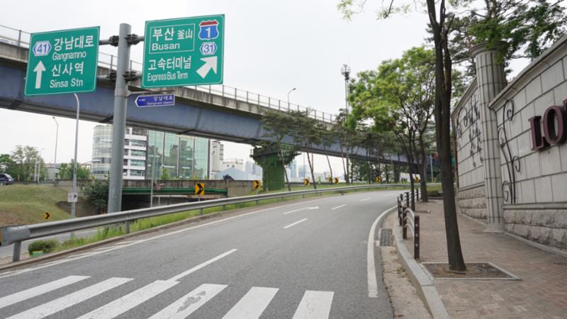 단지와 인접해 있는 한남IC 입니다
