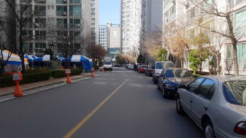 동아아파트의 단지 내 도로 에요