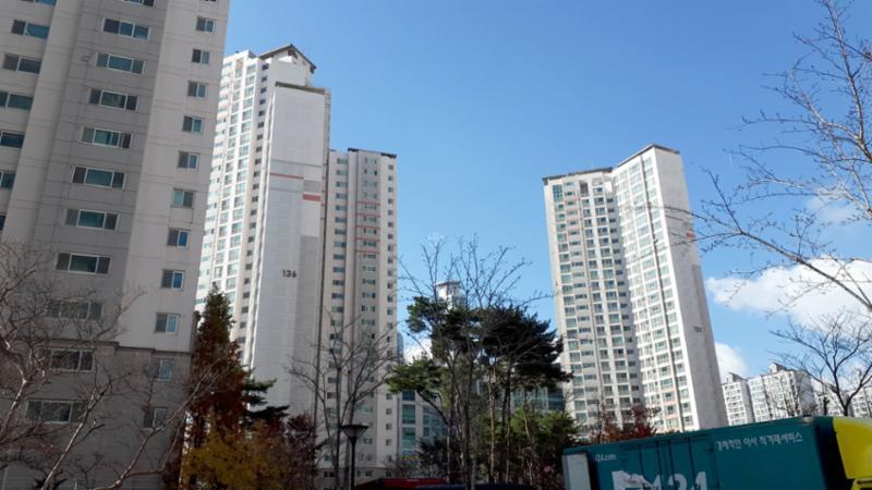 동탄예당마을신일유토빌의 단지 전경이에요