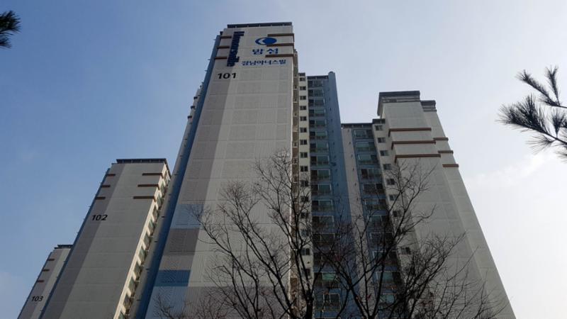 동간 거리가 넓어 쾌적한 단지전경이에요