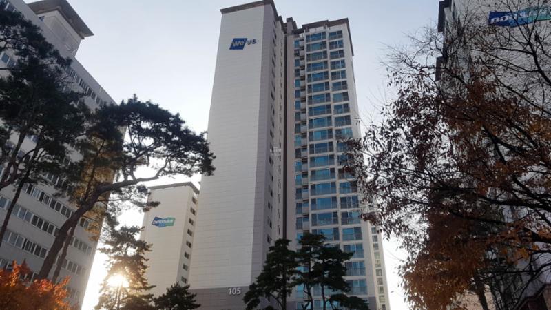 용두두산위브의 단지 전경이에요