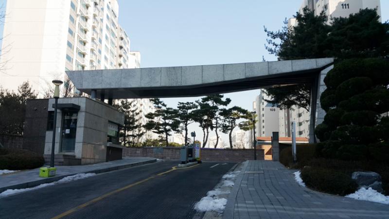 길음뉴타운9단지래미안 단지후문이에요