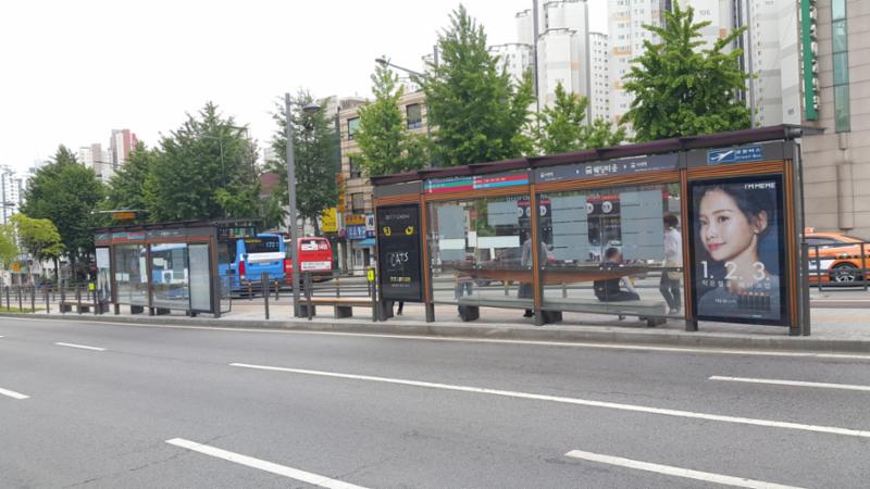 단주 주변에 위치한 웨딩타운 버스정류장 입니다