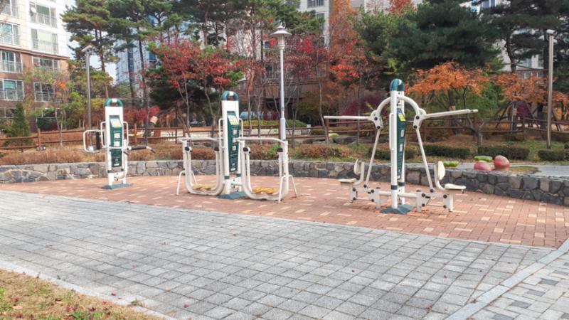 휴먼시아7단지 단지 내에 체육시설이 설치되어 있어요