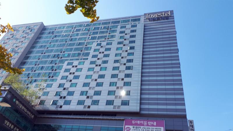 인베스텔 오피스텔의 깔끔하고 세련된 전경 사진이에요