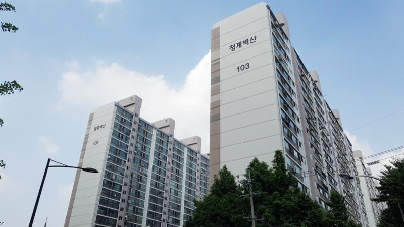 벽산아파트 단지전경이에요